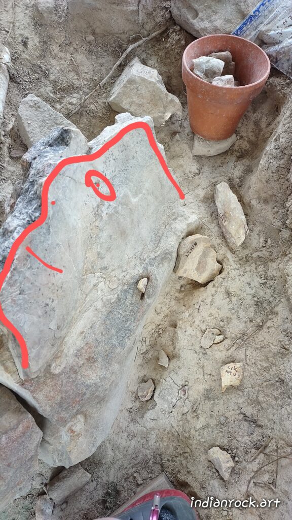 IndianRock.art Garden Site east basestone - IndianRock.art authenticated, Garden Site dig/phase1, cni, ultra-rare, flawless, premium grade, stationary, revealing