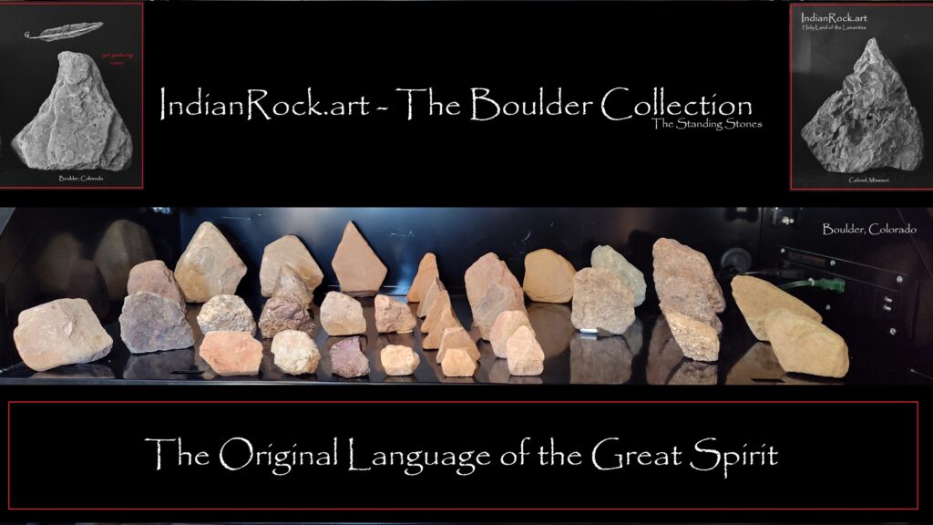 IndianRock.art Boulder Stones, Boulder, Colorado. Collected on private residential construction lot w/prior permission from builder. IndianRock.art authenticated, rss, cni, rare, premium grade, flawless, Star Stones, Standing Stones, Repeating Patterns, & twin sister Cornerstone, revealing, set of approximately 65 carved stones of varying grades and sizes.