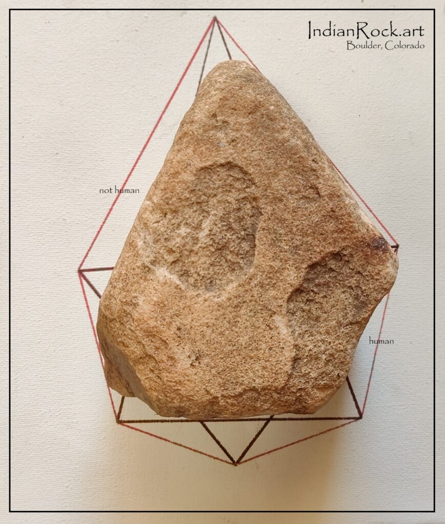 IndianRock.art Boulder Stones, Boulder, Colorado. Collected on private residential construction lot w/prior permission from builder. IndianRock.art authenticated, rss, cni, rare, premium grade, flawless, Star Stones, Standing Stones, Repeating Patterns, & twin sister Cornerstone, revealing, set of approximately 65 carved stones of varying grades and sizes. - Starstone w/human and non-human profiles