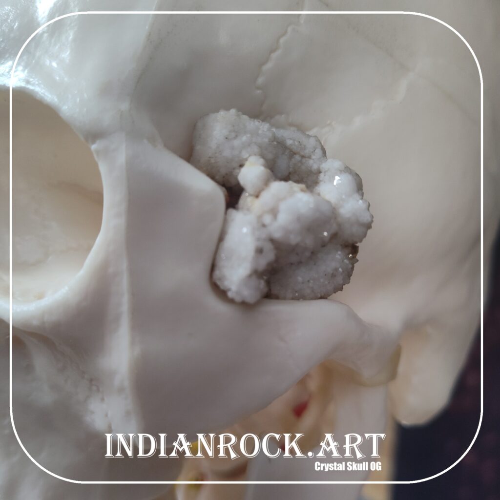 IndianRock.art crystal skull deco - rss, quartz, common, premium grade, skull deco
