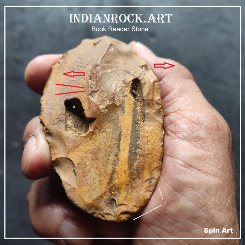 IndianRock.art Book Reader Stone - rss, cni, ultra-rare, premium grade, spin art, revealing, 3digit tool